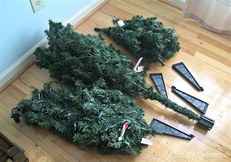 how to store artificial christmas trees